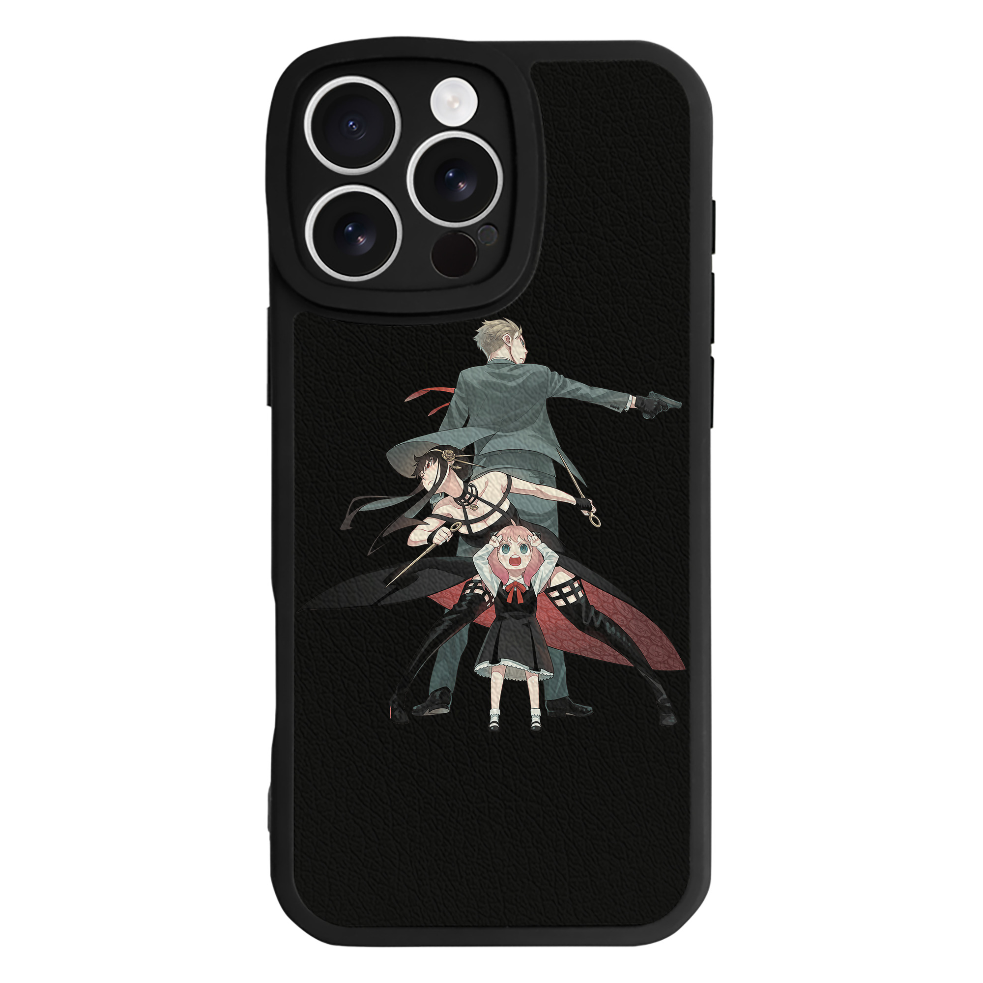 （画像用） SPY×FAMILY间谍家家酒 【iPhone 16シリーズ対応】シリコンスマホケース（レザー調） 材質：シリコン